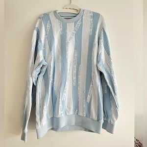 RARE Supreme Textured Stripe Crewneck (FW20) - Men’s M